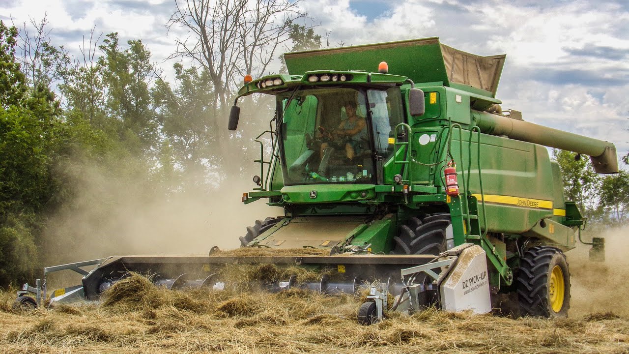 Sklizeň inkarnátu na semínka 2025 I John Deere T660 & DZ Pick-Up💚💛🦌