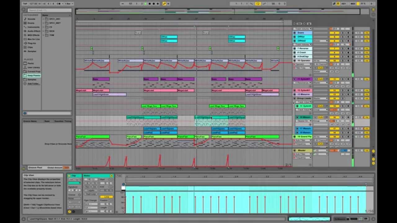 Making EDM in Ableton Alesso Style / PM Live - Big Room / Part 1: Play through Tutorial
