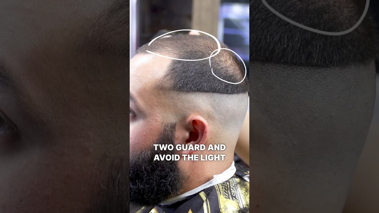 How to fade thinning hair #barber  #thinninghair #barbertips #haircut #howto