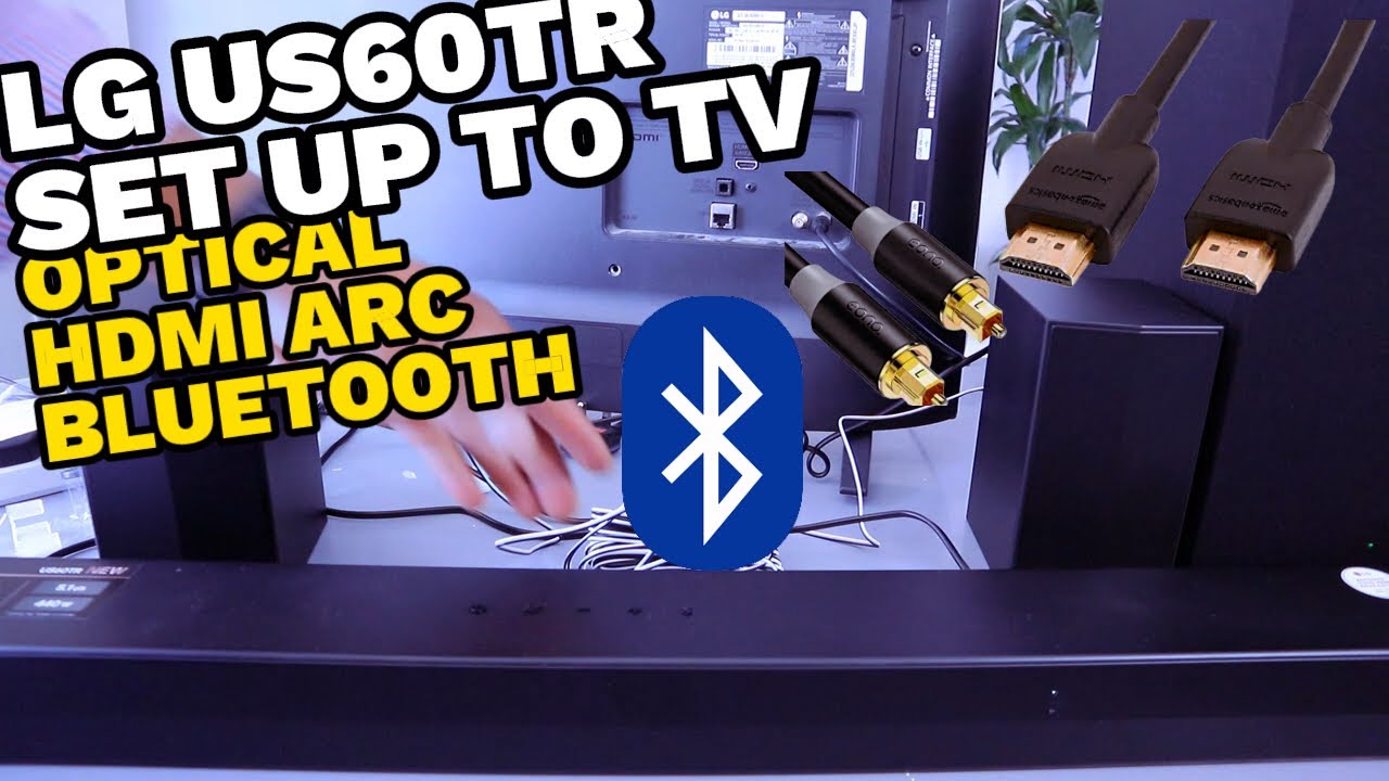 Как настроить саундбар LG US60TR на телевизор LG | Оптический, HDMI ARC, BLUETOOTH