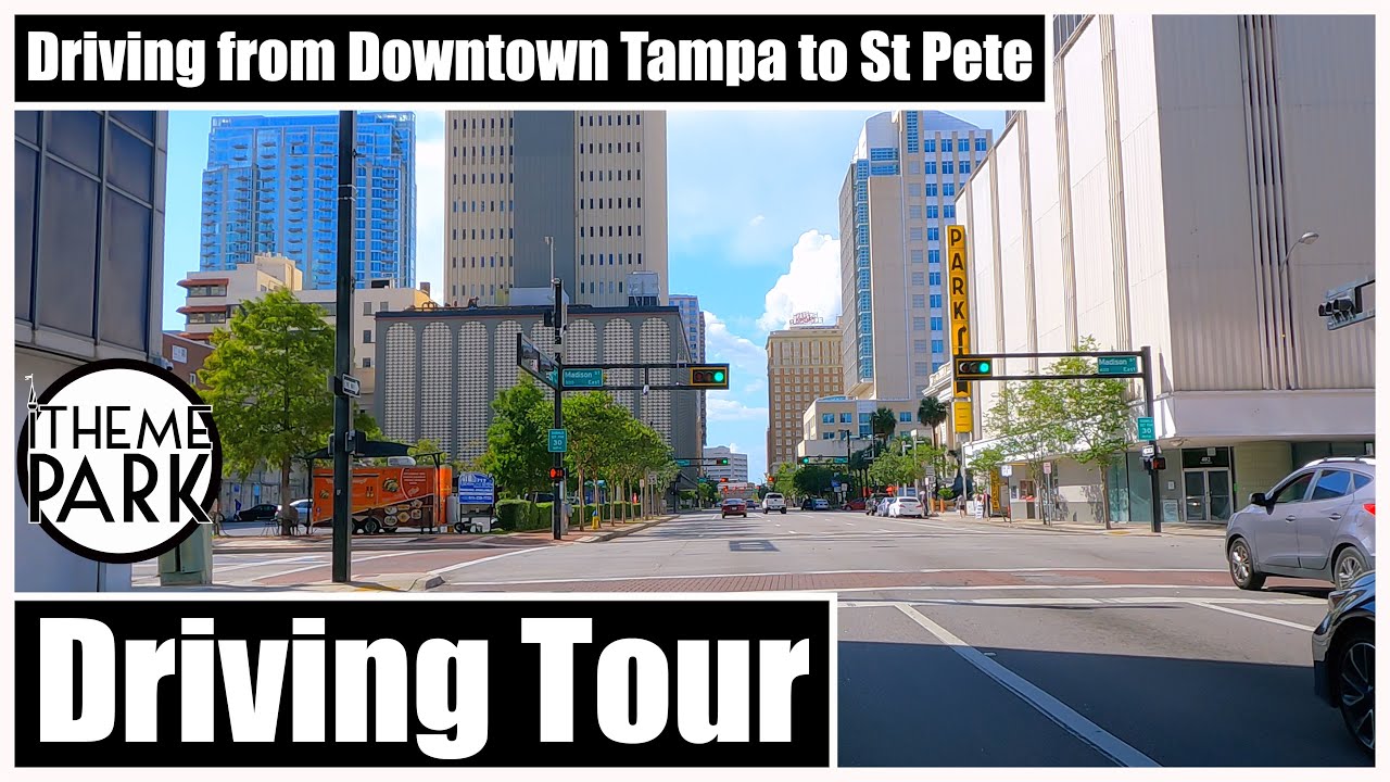 Driving from Downtown Tampa Florida to St Petersburg Florida | Howard Frankland Bridge 2021
