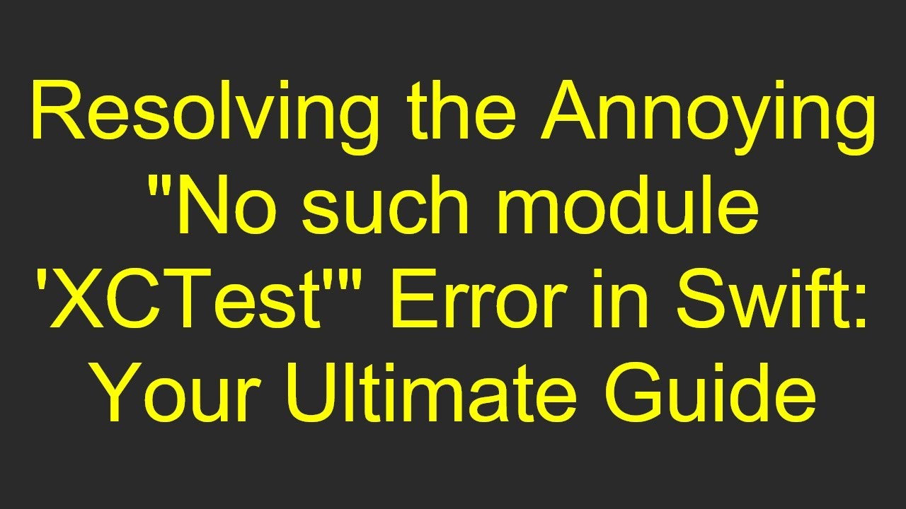 Resolving the Annoying 