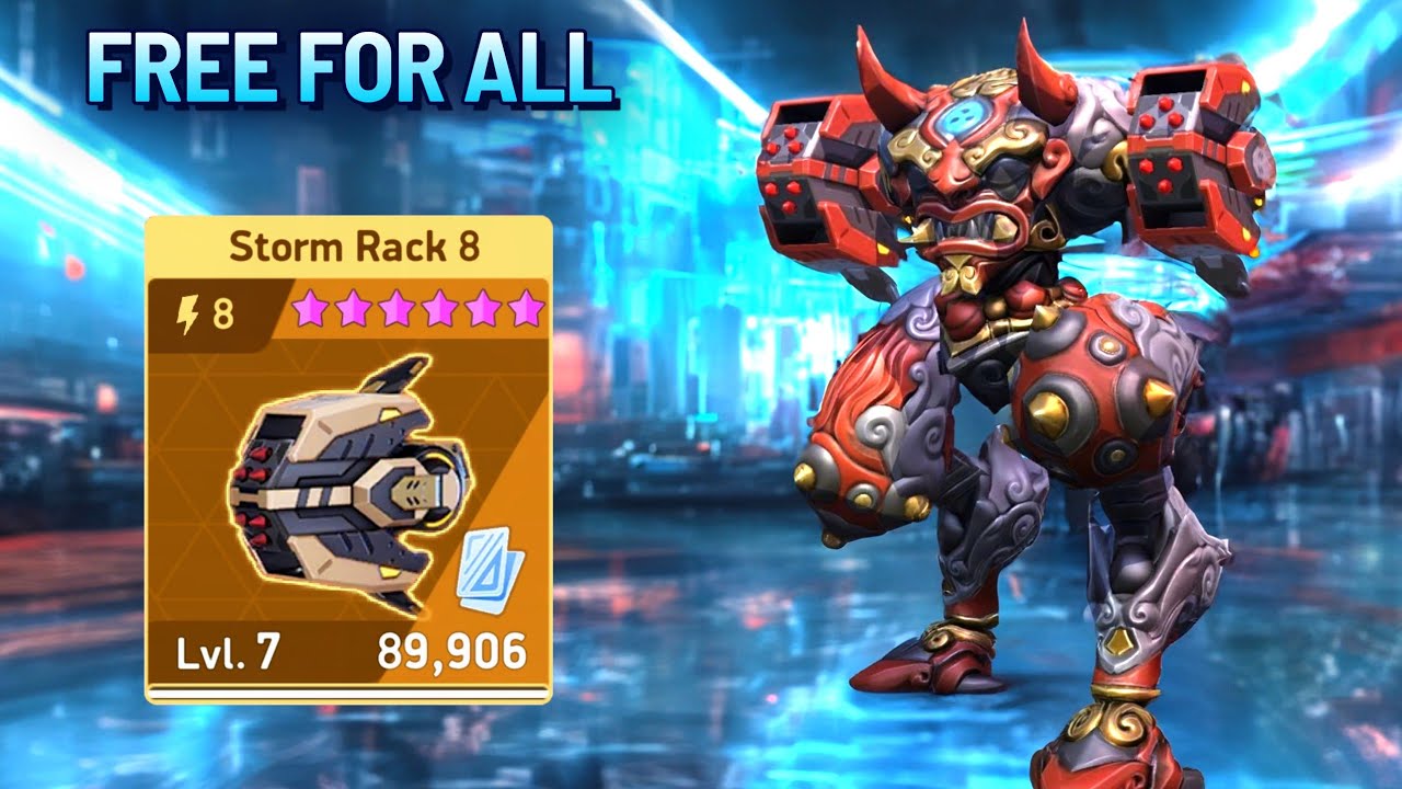 Tengu & Storm Rack Crushing the Enemy in FFA - Mech Arena