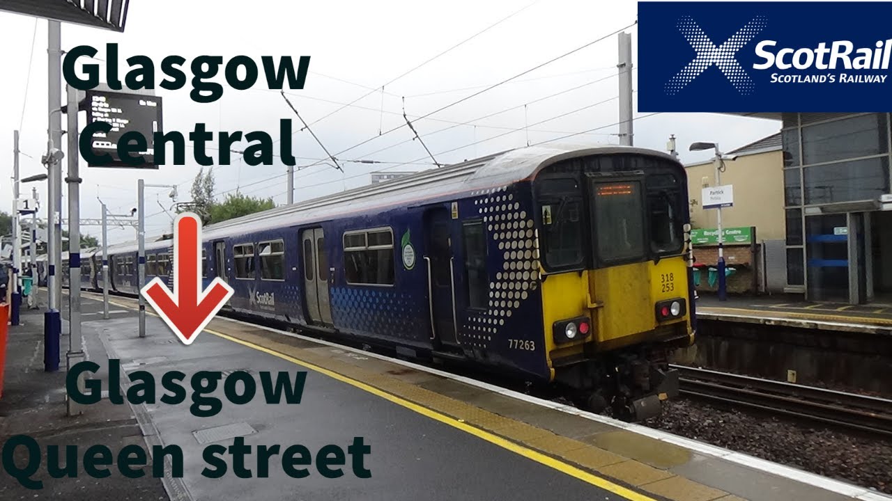 Going from Glasgow Central to Glasgow Queen Street with Scotrail