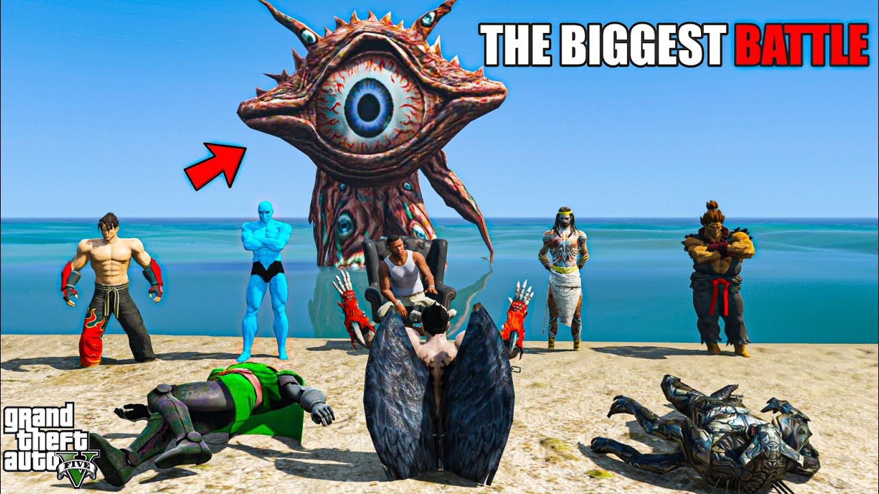 DR MANHATTAN SAVES FRANKLIN AND WATERGOD FROM DR DOOM AND DEVIL JIN IN GTA 5! | FULL MOVIE