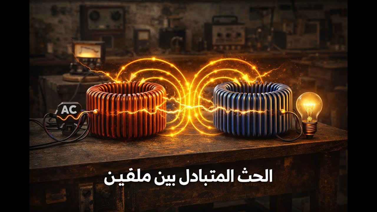 الحصة الرابعة - المغناطيسية المستحثة - شرح الحث المتبادل بين ملفين كامل  - 2026