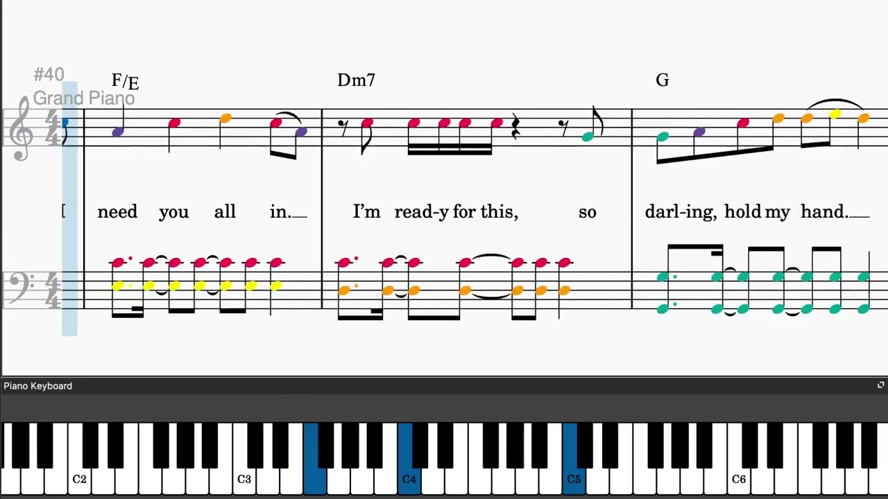 Hold My Hand by Jess Glynne - Easy piano tutorials with sheetmusic