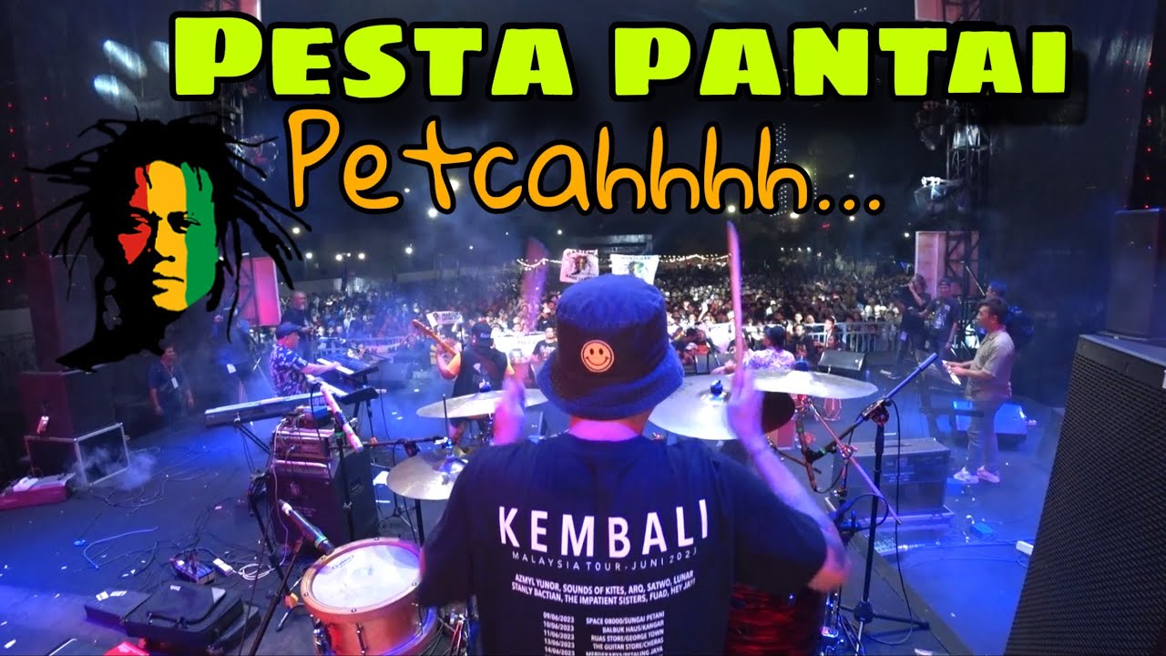 Tony Q Rastafara Pesta Pantai PETCAHH🥳 Adi Lawido 🥁Cam