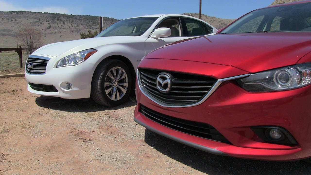 2014 Mazda6 vs Infiniti M35 Hybrid Technology Mashup Review