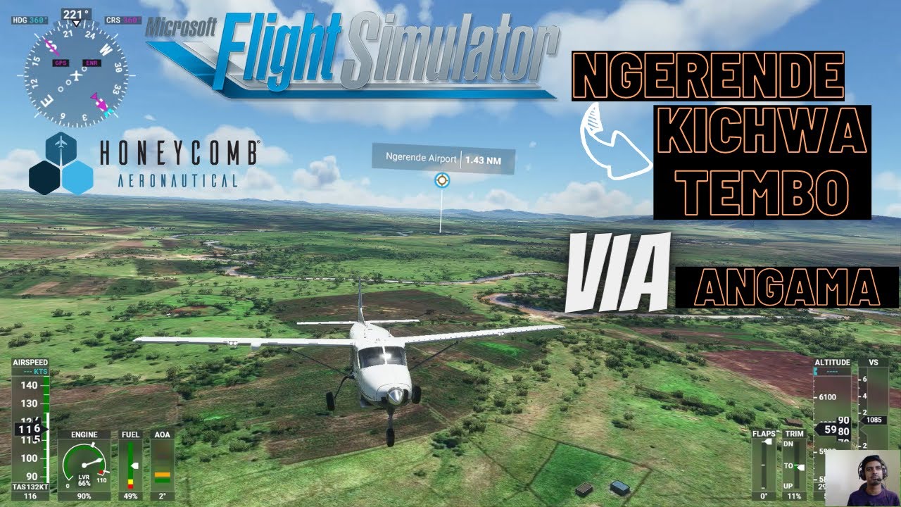 MSFS 2020 KENYA: Ngerende - Kichwa Tembo VIA Angama.