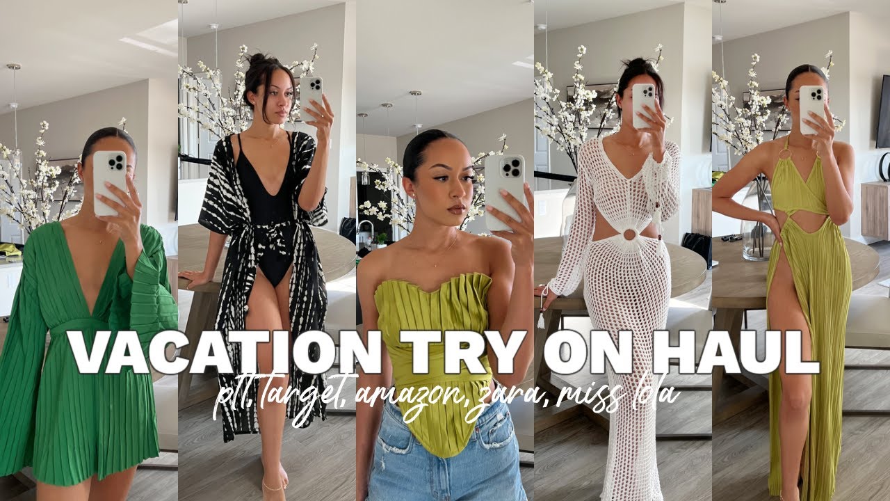 SUMMER VACATION TRY ON HAUL | Marie Jay