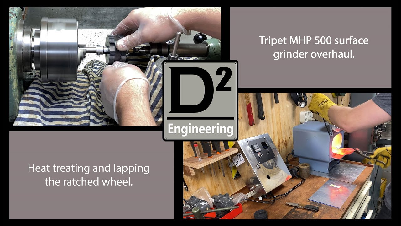 Heat treating and lapping the ratched wheel.