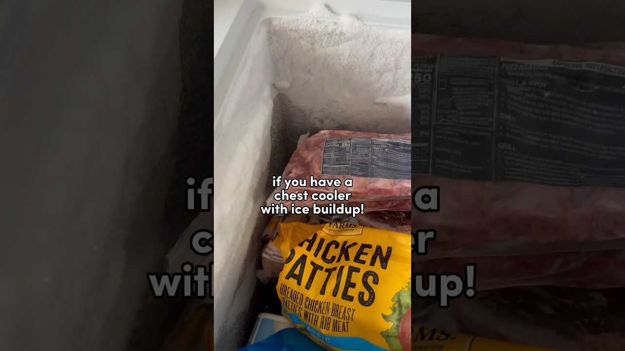 This is the EASIEST way to defrost a chest cooler - it&rsquo;s quick and simple!!🧊 #momhack #cleaningtips