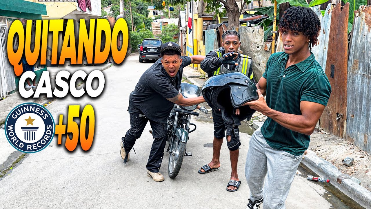 QUITANDO 50 CASCO A DESCONOCIDOS /Rddani
