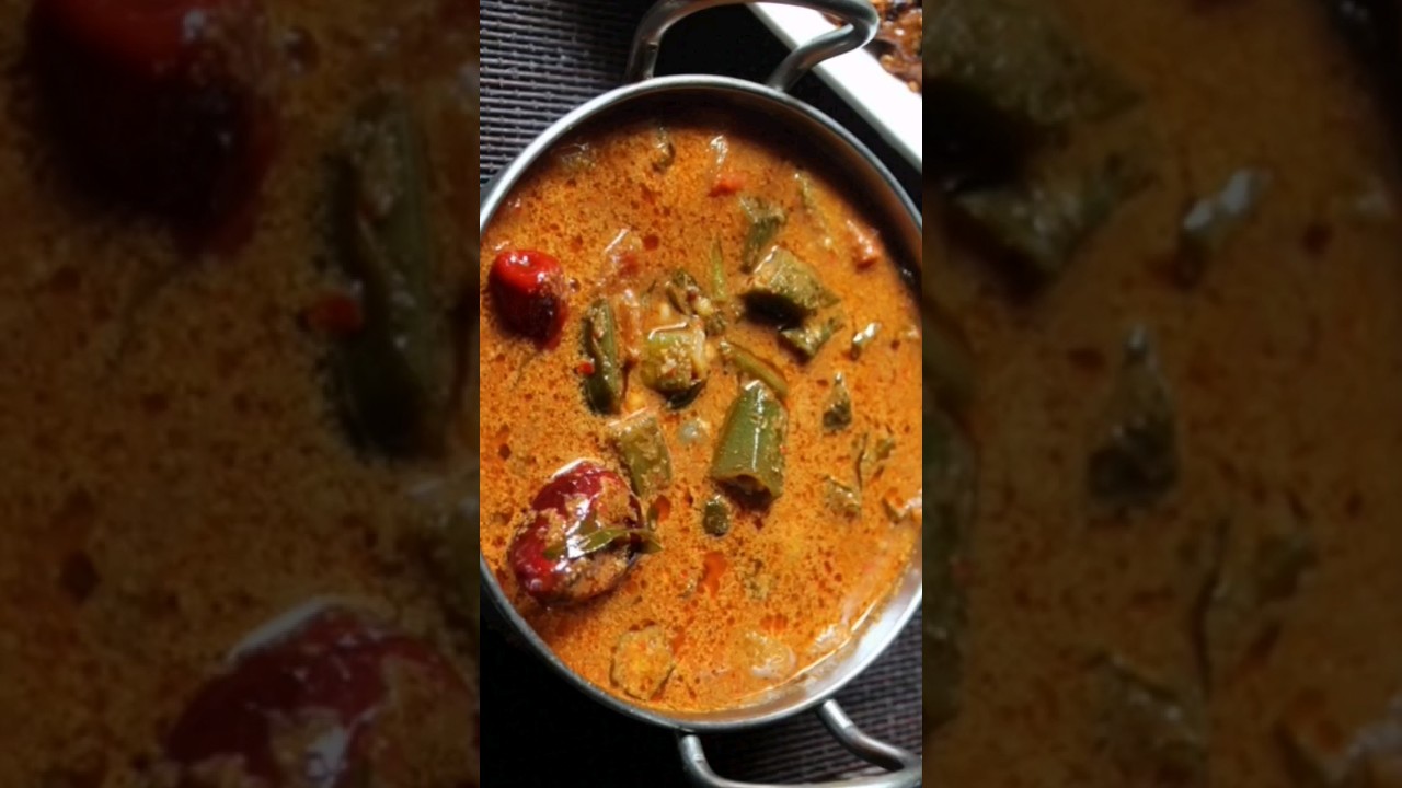 Vendakkai Puli Kulambu Recipe | Okra Curry | #shorts