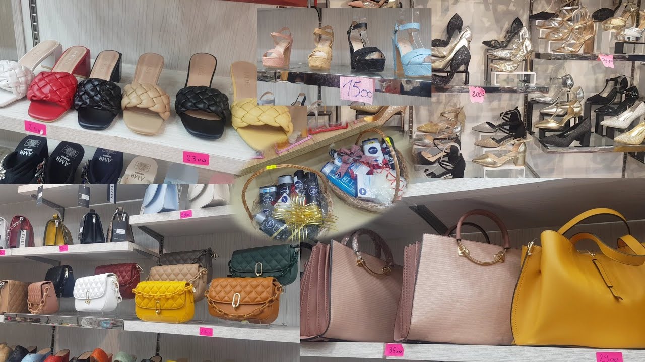 جولة في مركز تجاري حمزة👡👠👟أحذية👜👛حقائب اليد 🎁الجزء الثاني