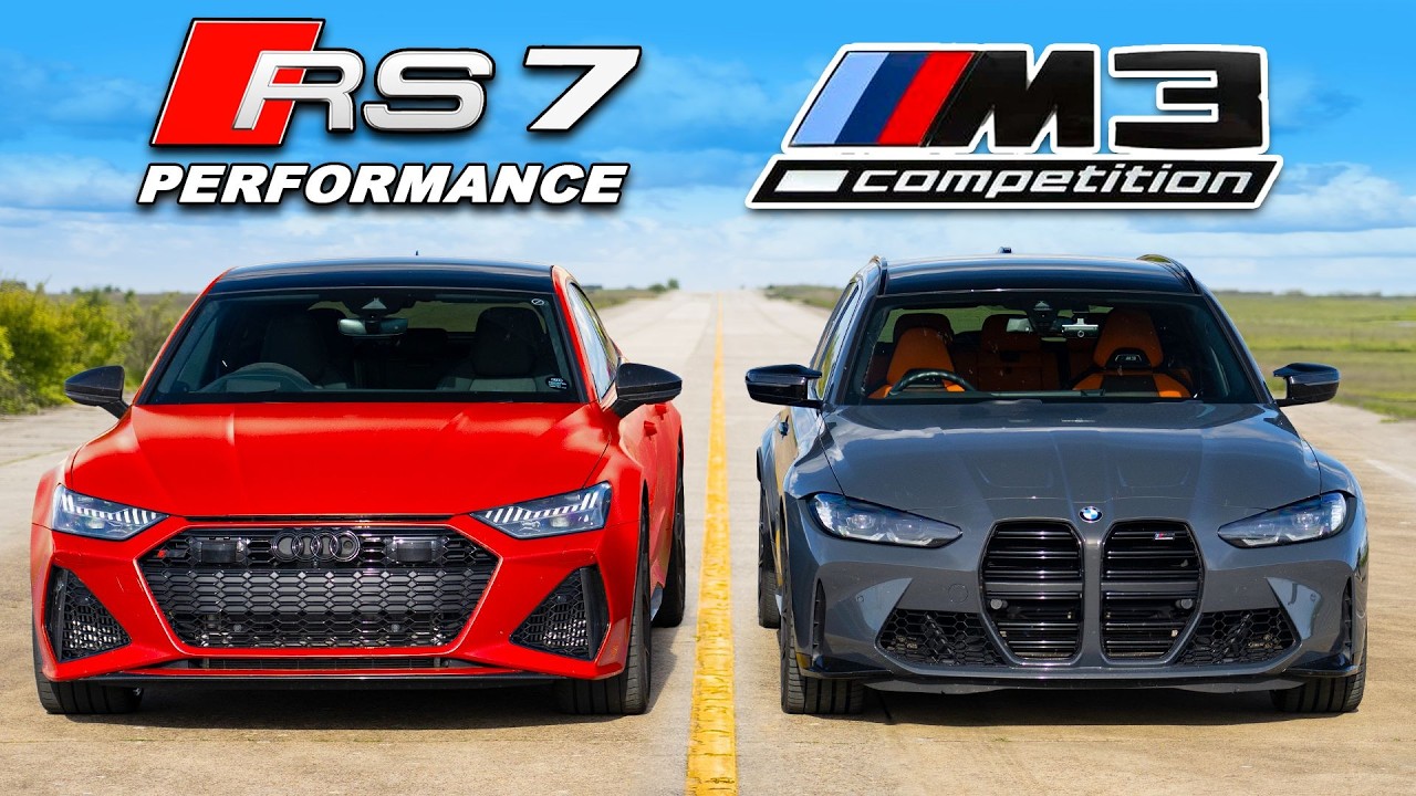 Audi RS7 Performance vs BMW M3: CORRIDA DE ARRANCADA