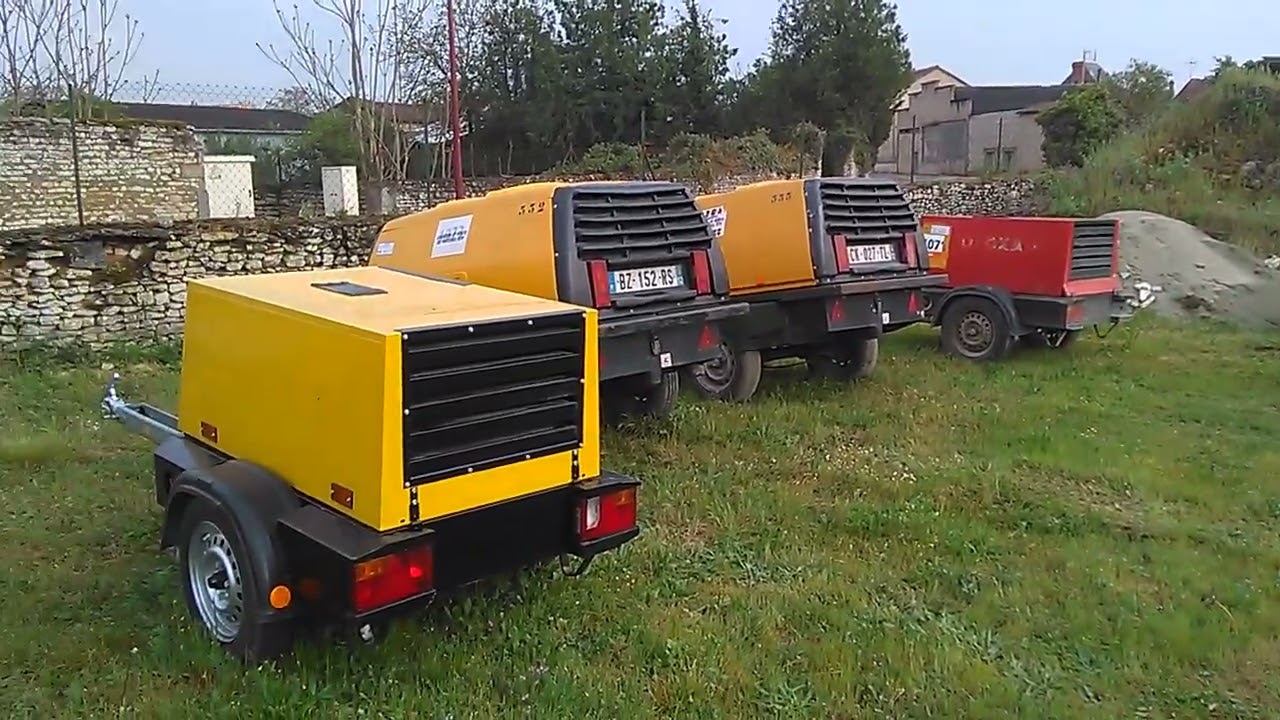 compresseur chantier pour  sablage aérogommage occasion