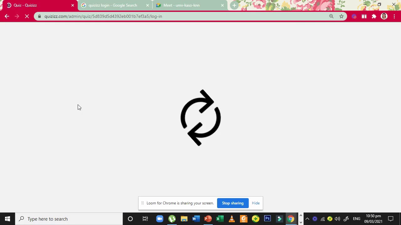 How to Start a Live Quizizz to Google meet?