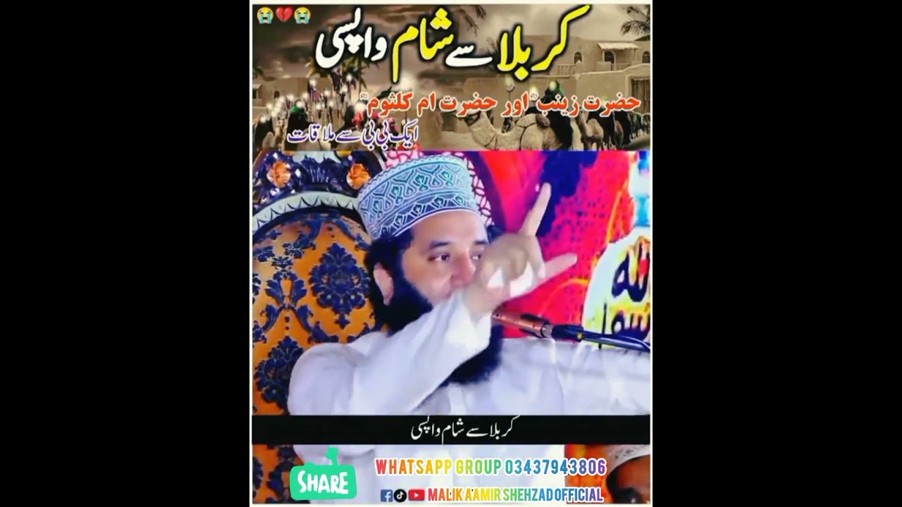 میدان کربلا سے شام واپسی کا دردناک منظر | Karbala  se wapsi ka Manzar | Syed Faiz UL Hassan Shah Shb