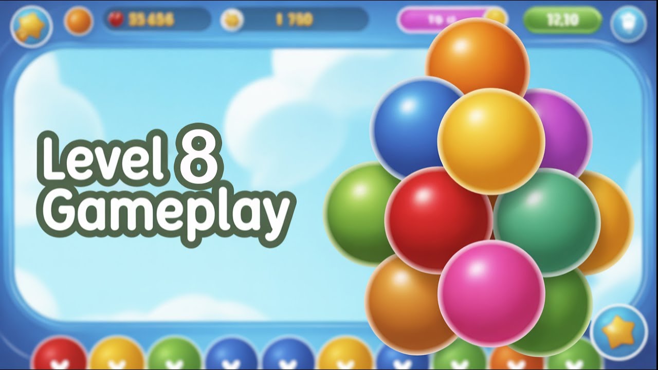 🎯 Bubble Shooter Level 8 | Perfect Aim & Full Walkthrough 💥 Bubble Shooter Gameplay | IVYGAMES
