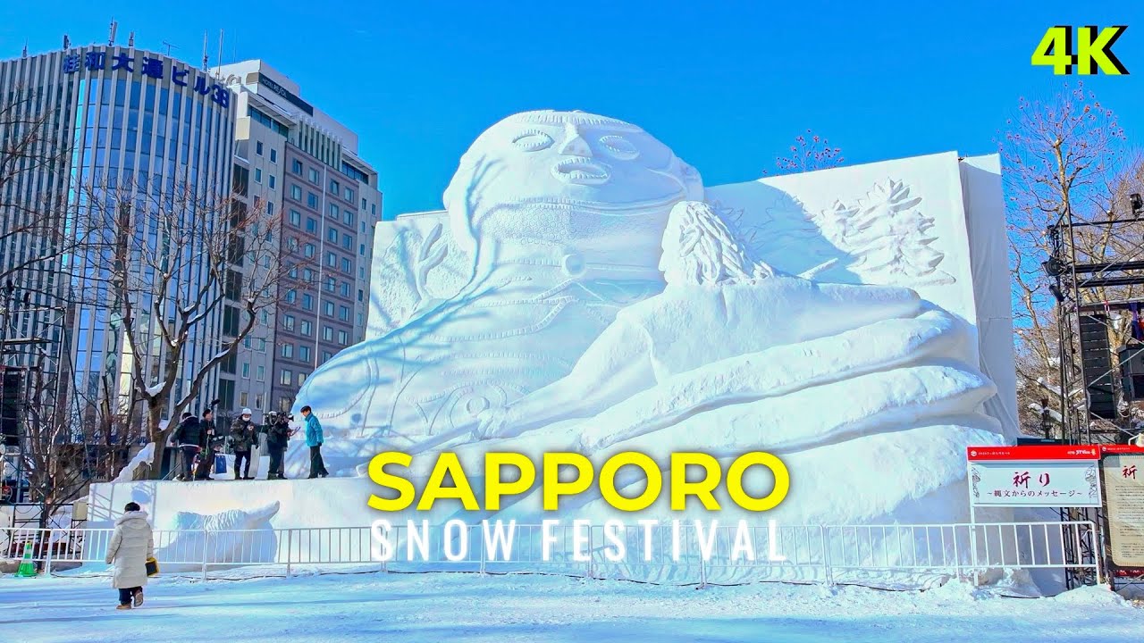 Sapporo Snow Festival 2026 Before the Crowds – Quiet Morning Walk ❄️ | 4K HDR