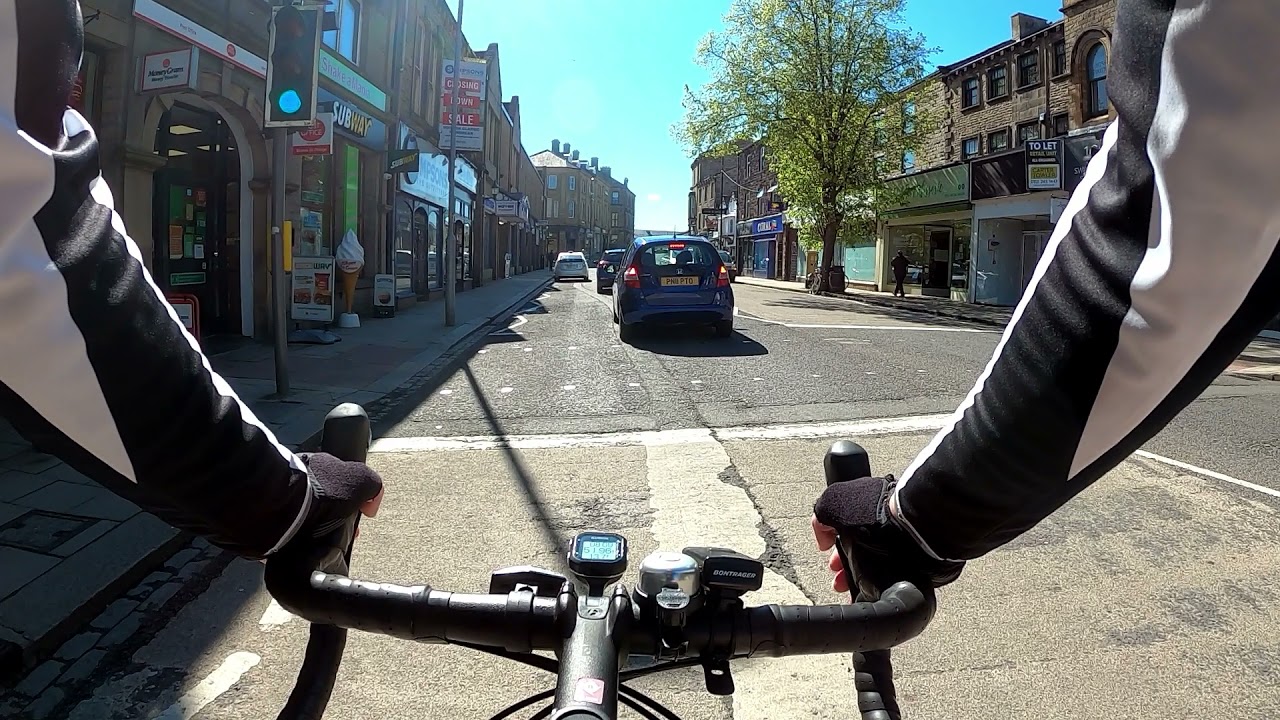 Cycling through Skipton and Gargrave and on to Hellifield