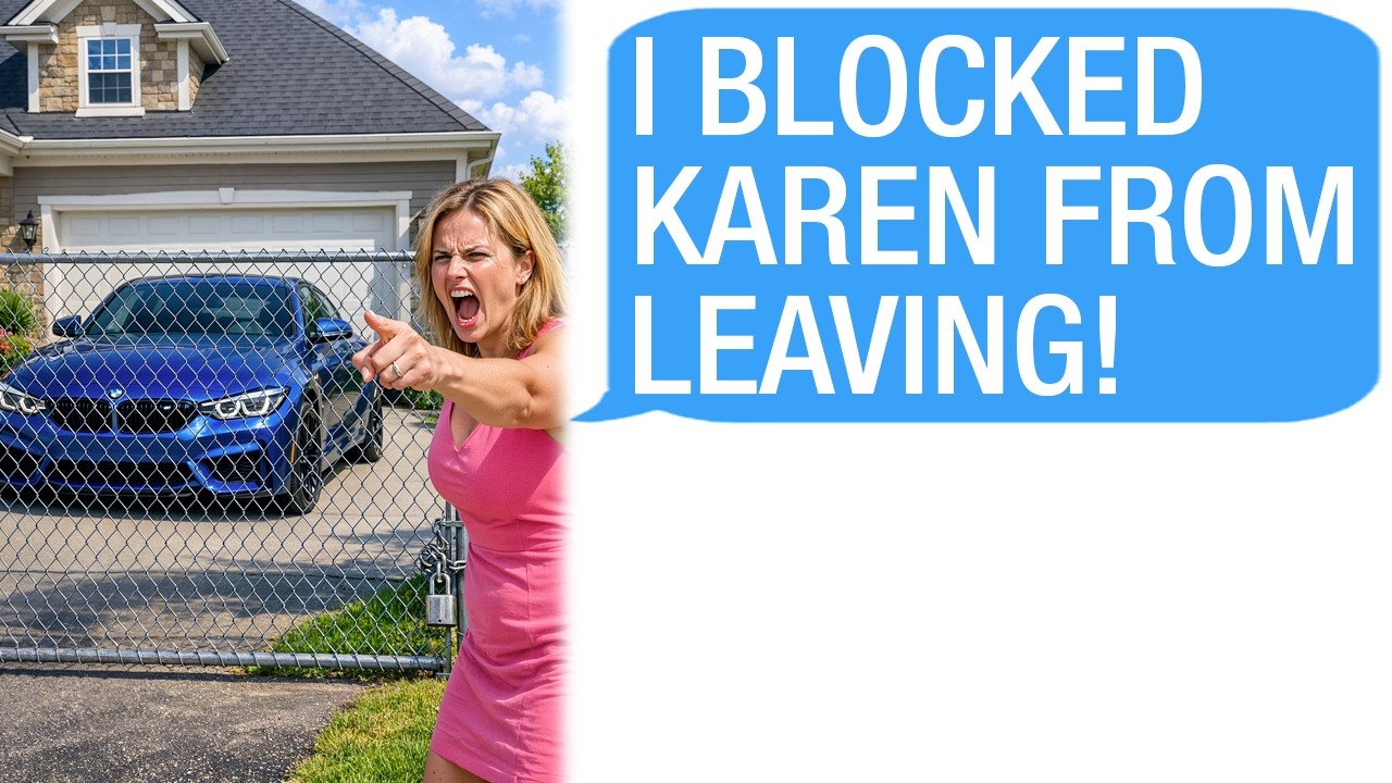 Smug Karen Parked in My Driveway to Block My Garage.. Calls 911 when I BLOCKED HER From Leaving!