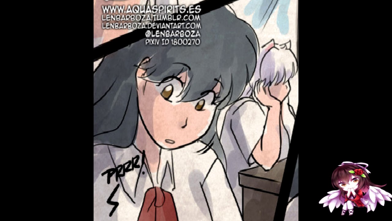 InuYasha Comic Dub Mordern High School AU Inu's Text