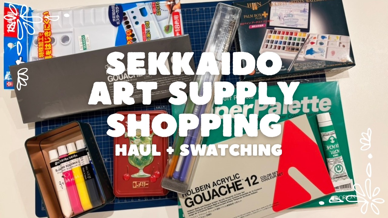 Tokyo Art Supply Shopping - Sekaido - Haul and Swatching