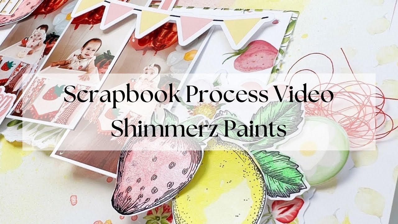 Scrapbook Process Video #314- Shimmerz Paints Color Kitz Team | July 2024 Color Kit