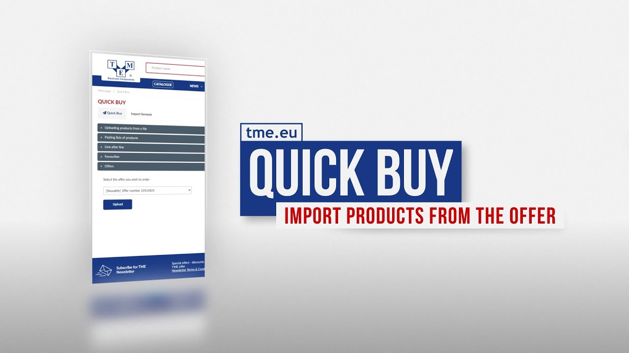 QUICK BUY - Importing products from the offer [website tutorial]