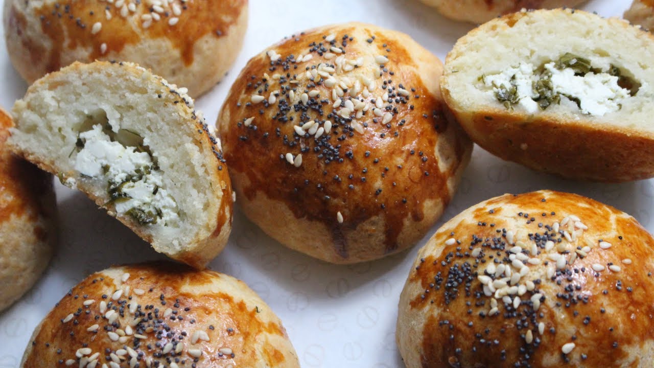 Feta and Fresh Herbs Filled Pastry! Perfect for a Picnic💯So Easy And Delicious! Turkish Pogaca!