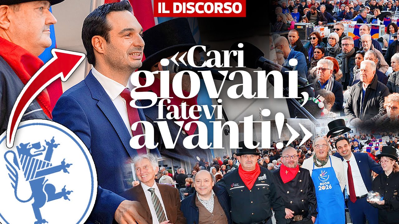 «Cari giovani, fatevi avanti»: il discorso di Capodanno di Nicola Pini, sindaco di Locarno