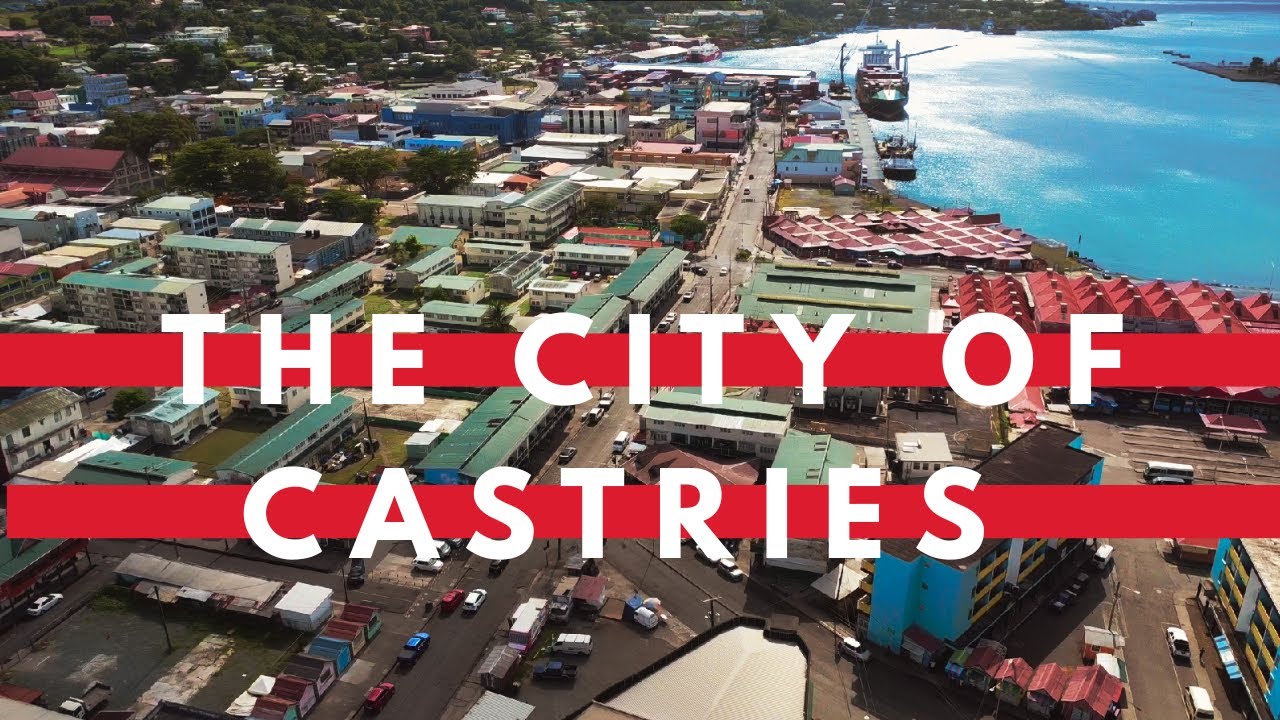 Castries City Center Investment | Commercial Land Drone View 🌴