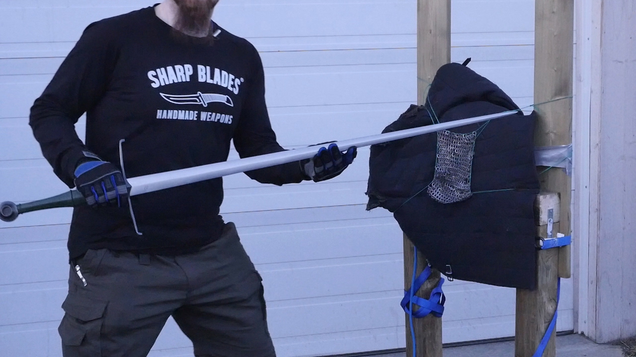 Longsword, Gladius, Dagger, Spear Tested on Riveted Mail