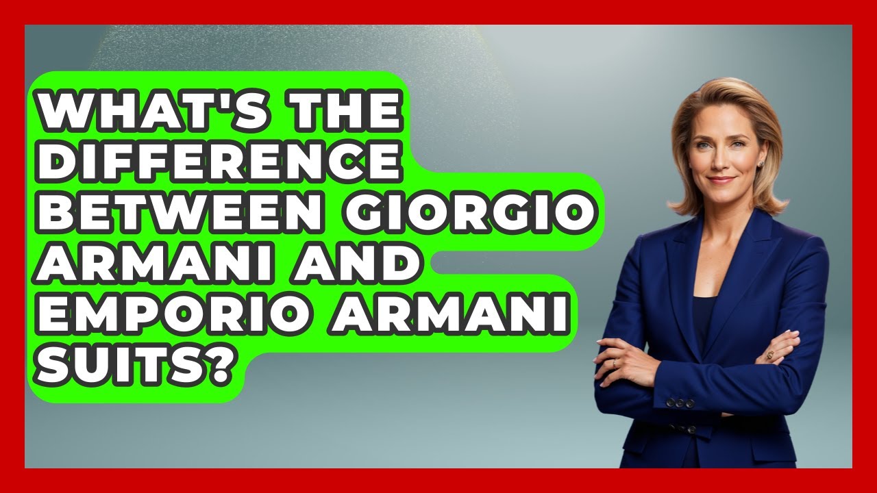 What's The Difference Between Giorgio Armani And Emporio Armani Suits? - Designer Brands Spotlight