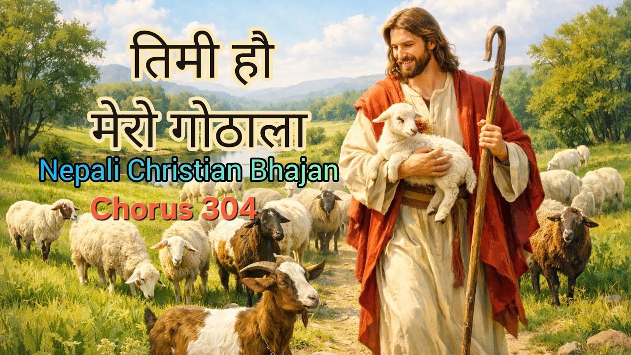 Timi Hau Mero Gothala || Chorus 304 || तिमी हौ मेरो गोठाला || Nepali Christian Worship Song 