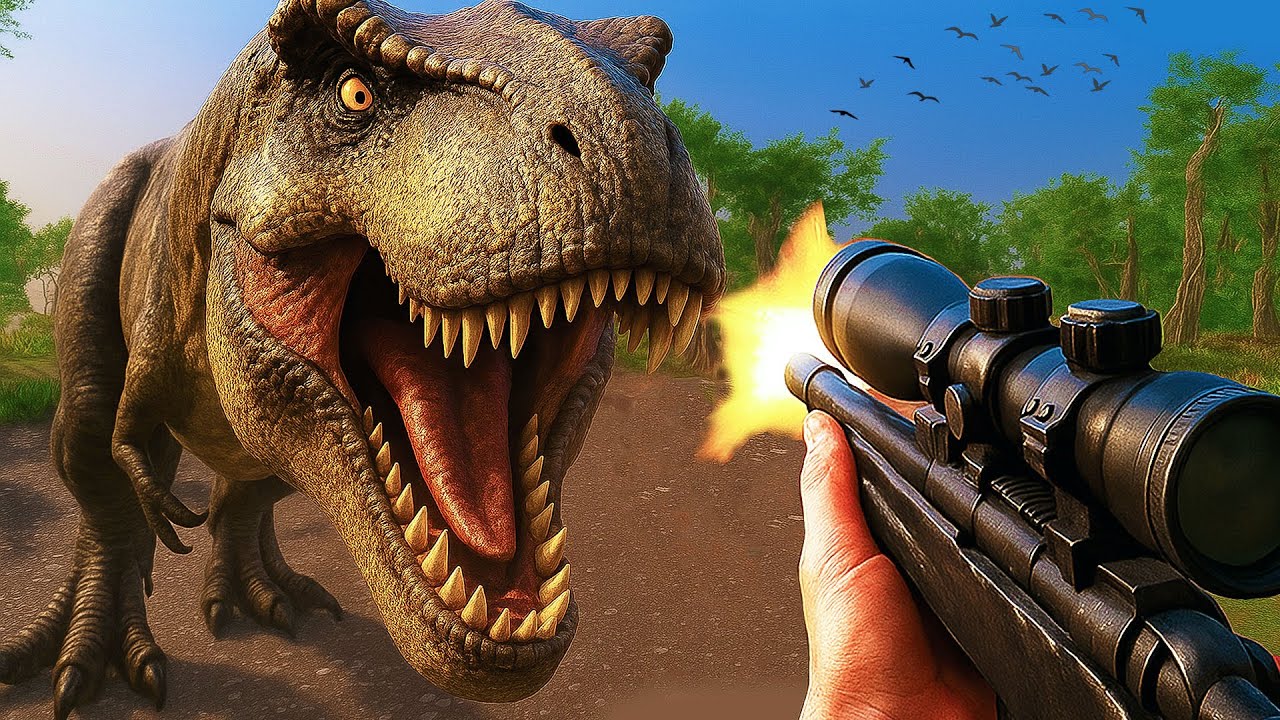 3 DEBILI POLUJE NA DINOZAURY - Prehistoric Hunt z Admiros Hogaty
