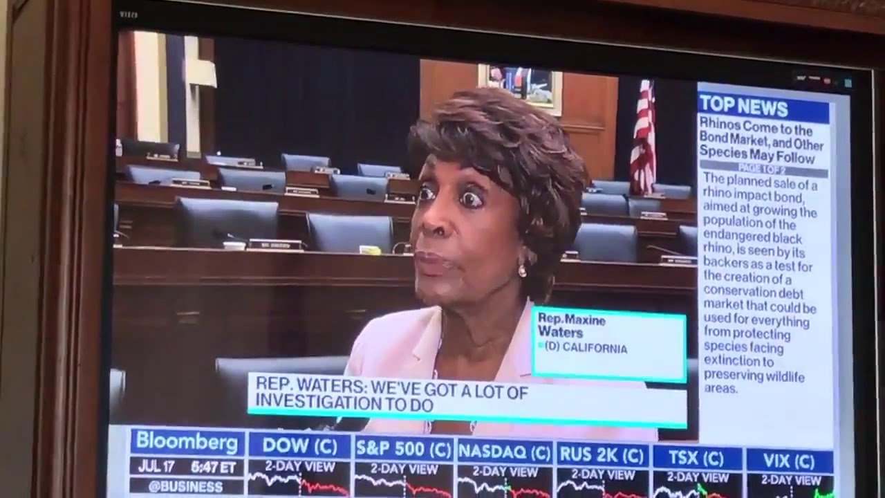 rep maxine waters on #bitcom