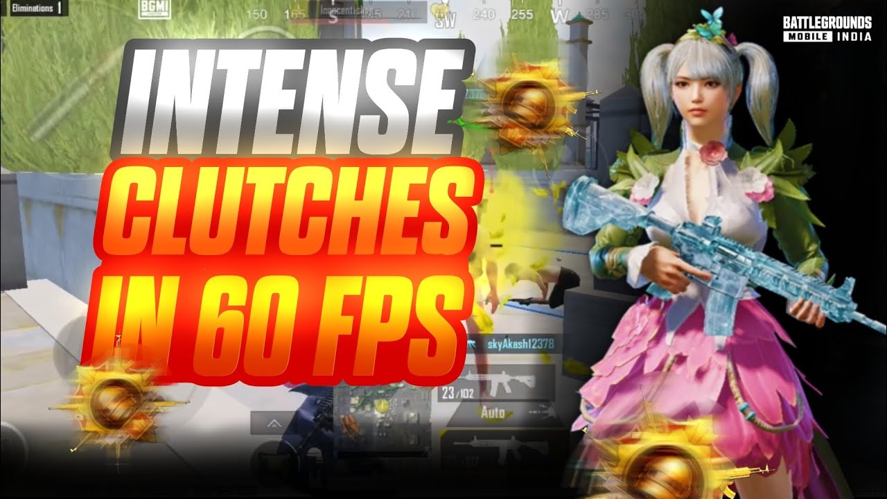 Intense clutches in 60 FPS 🔥| Inno op vs pro players 💀... #bgmi #intenseclutches #viralvideo #viral