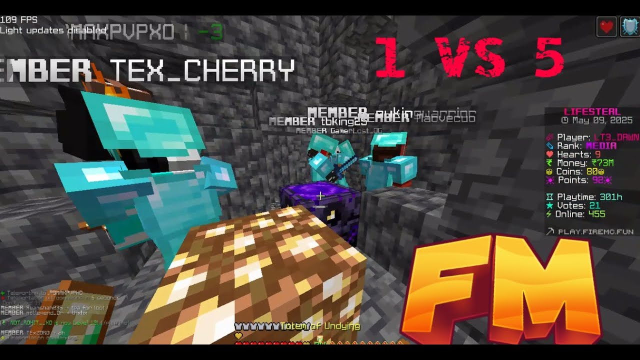 Destroying Hackers & Trappers on FireMC 💀🔥