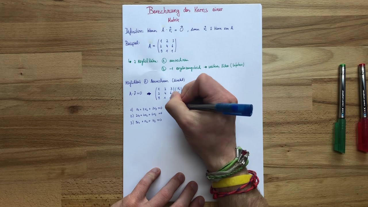 Kern einer Matrix | Höhere Mathematik