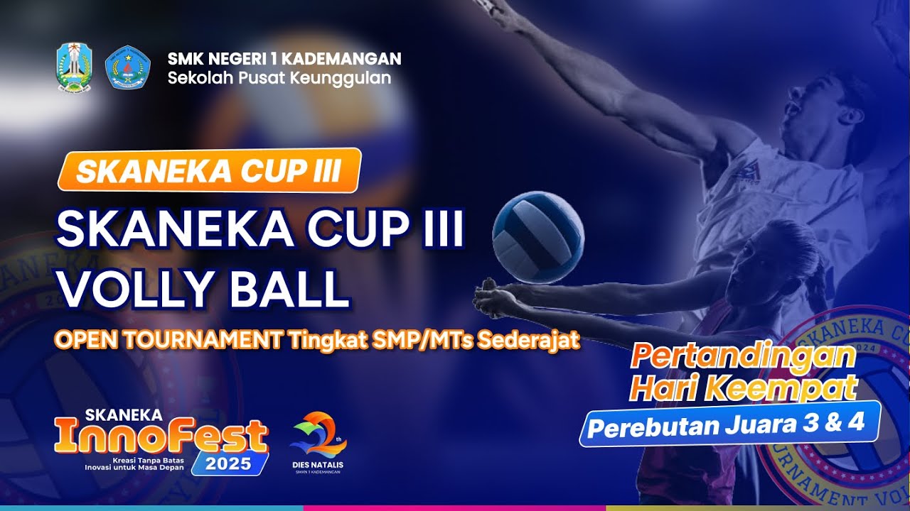 Perebutan Juara 3 & 4 | Hari Keempat Skaneka Cup III Bola Voly Open Tingkat SMP/MTs | 11 Sep 2025