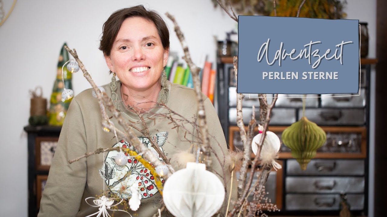 DIY: einfache Weihnachtsdeko Teil 3/4: Perlensterne und Schneeflocken
