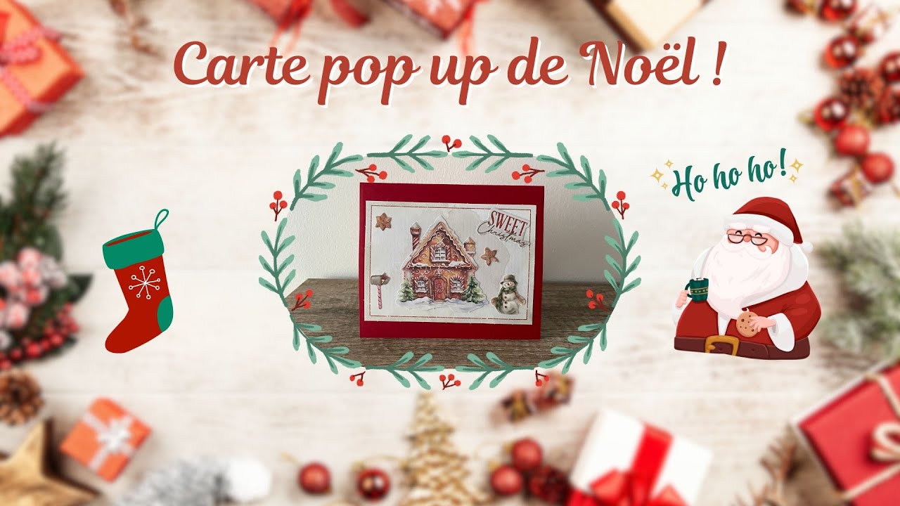 Carte pop up de Noël facile ! (avec carnets et stickers Action)