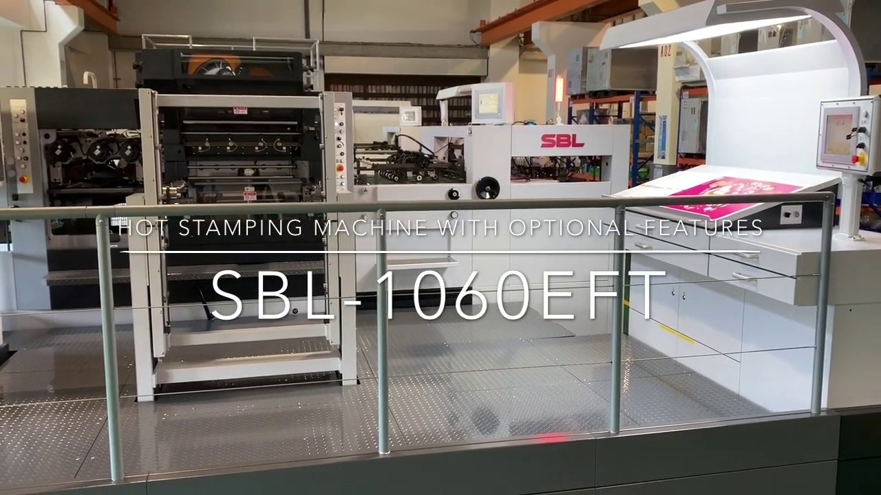 SBL-1060EFT Automatic Foil Stamping and Diecutting Platen with Optional Features