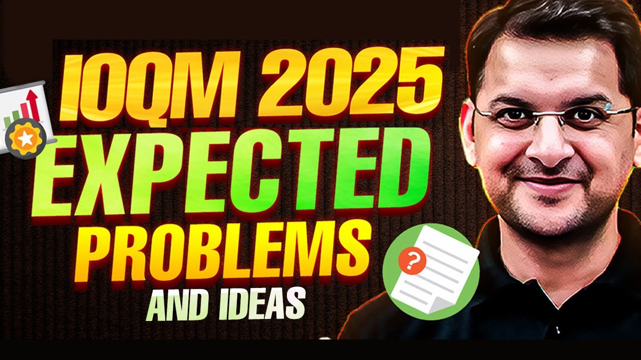 IOQM 2025 : Most Expected Problems | Must Solve Questions for Exam | Math Olympiad | Abhay Sir | VOS