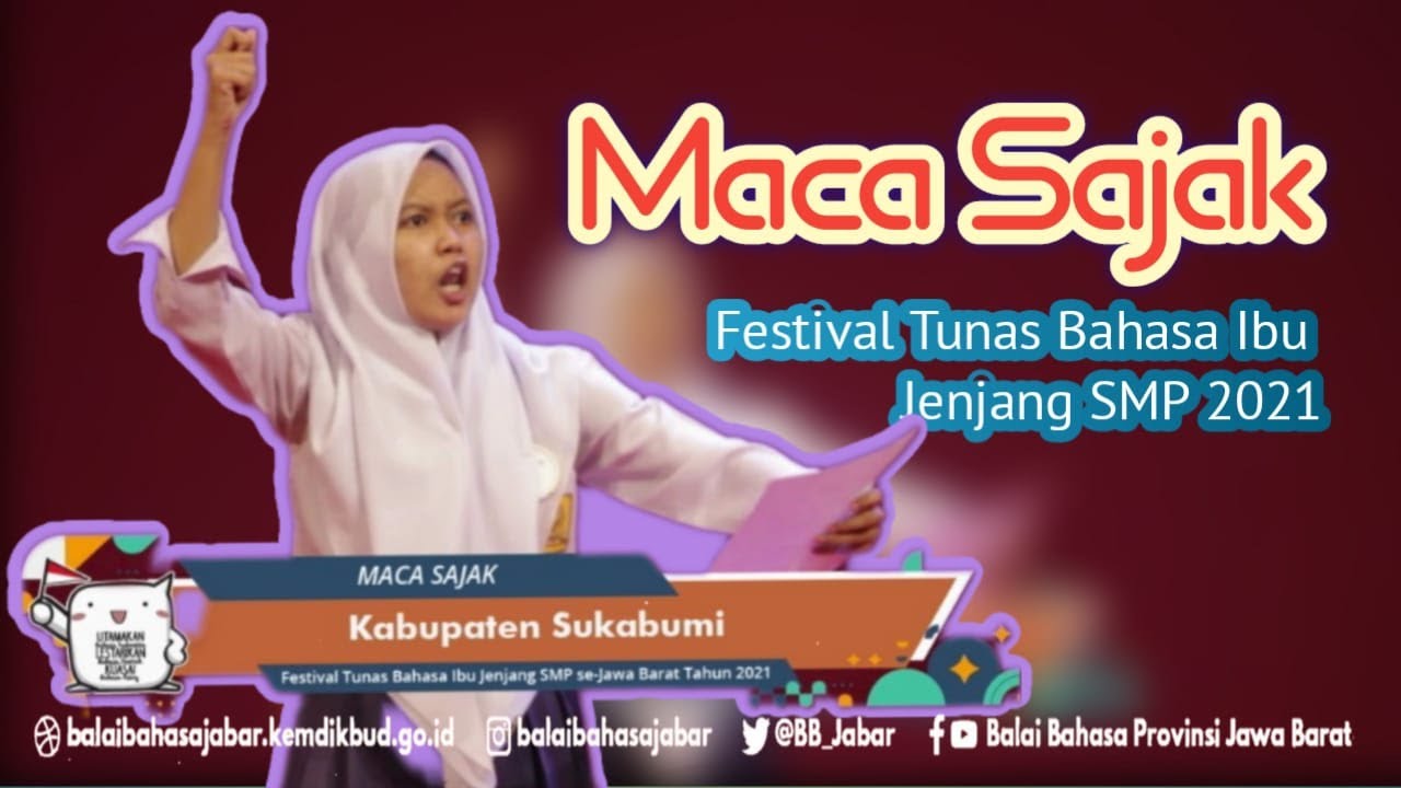 Juara 3 Maca Sajak Putri, Festival Tunas Bahasa Ibu Jenjang SMP 2021