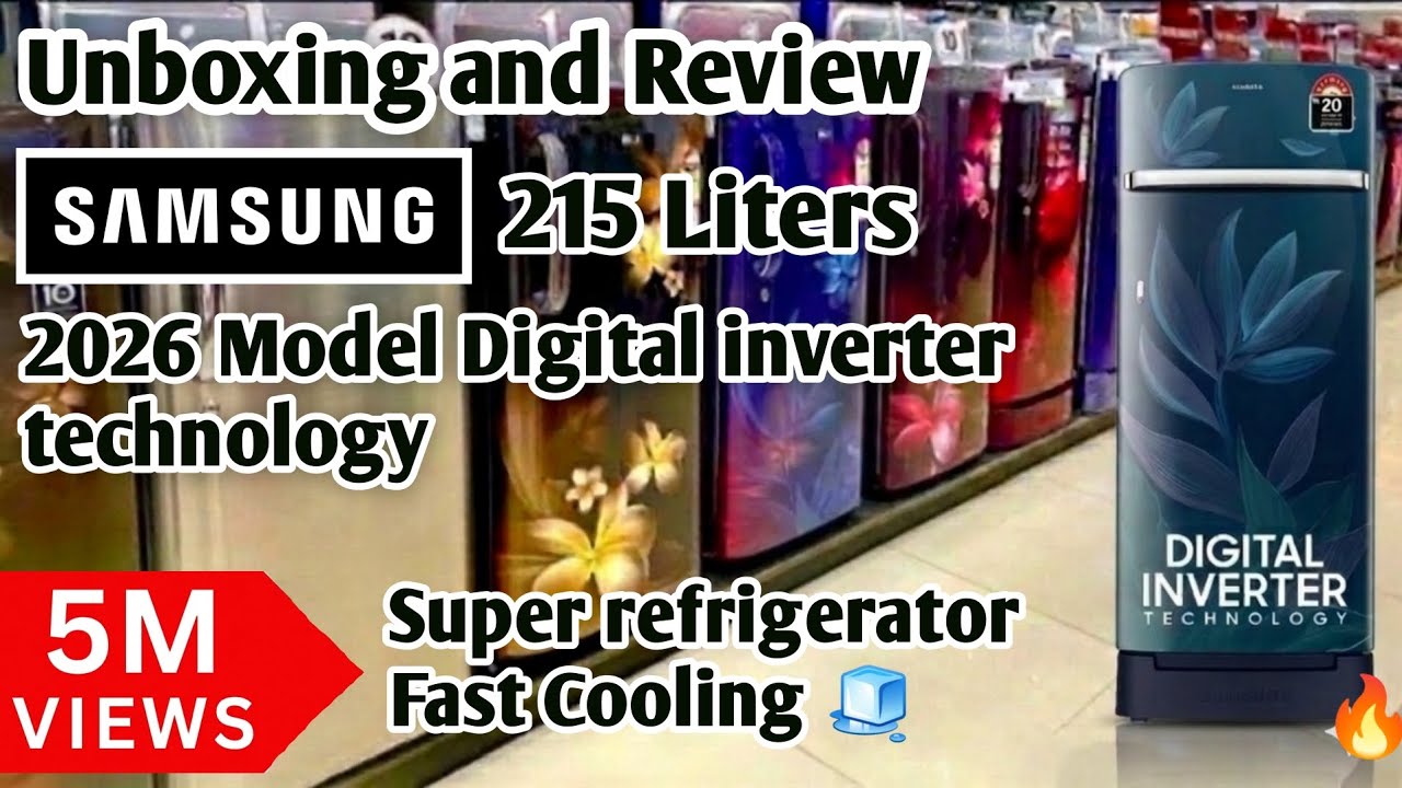 LATEST SAMSUNG 🔥 215 LITERS SUPER REFRIGERATOR FAST COOLING 🧊 5 STAR RATING ⭐⭐⭐⭐⭐ FRIDGE || BMT 